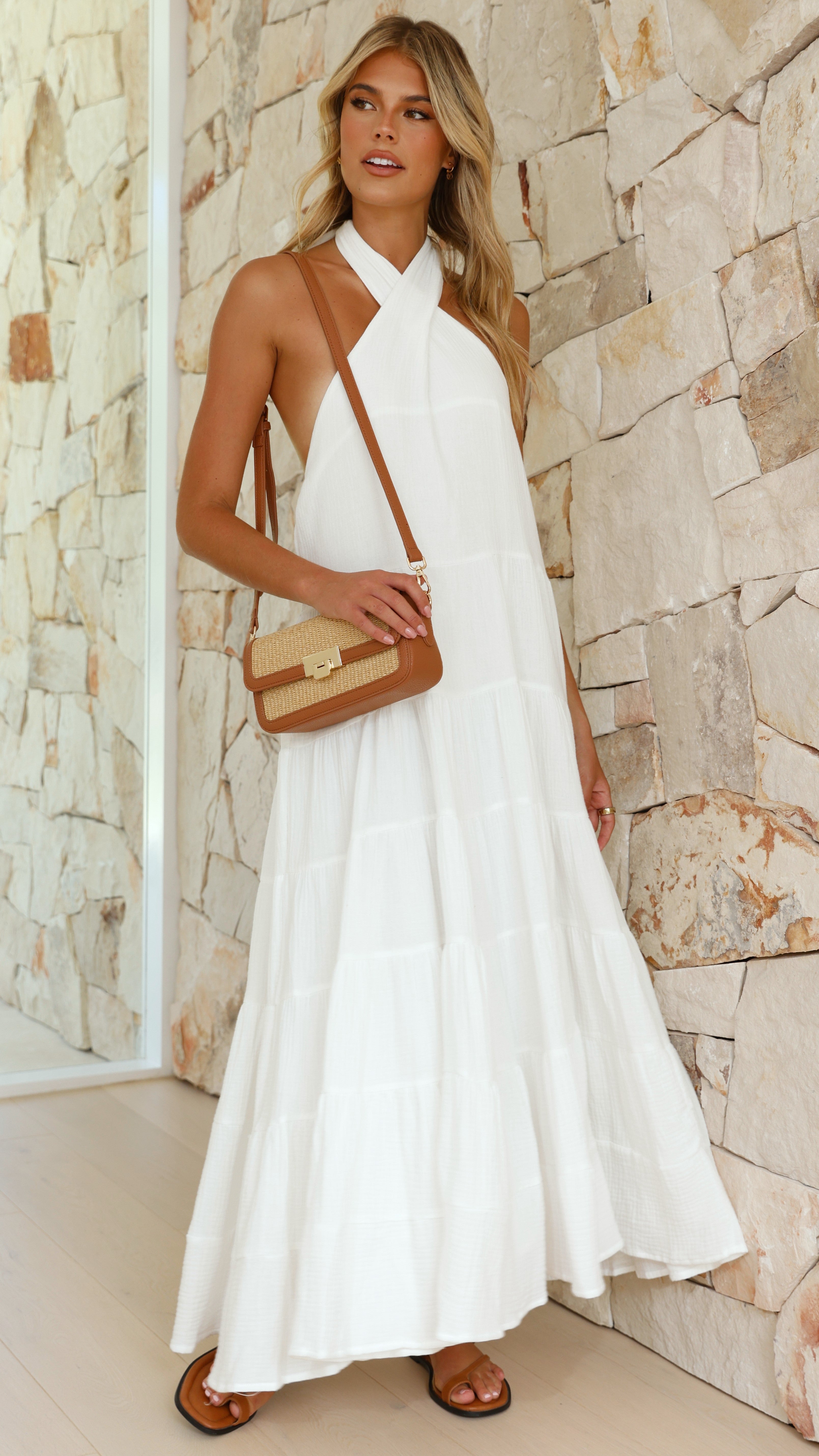 Moniqua Maxi Dress - White